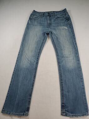 Tyler Straight BKE Mens 30R Blue Denim Straight Leg Distressed Streetwear Jeans